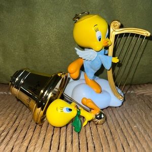 Bundle Hallmark Tweety Bird 2005 Sound Ornaments. VGC No Boxes
